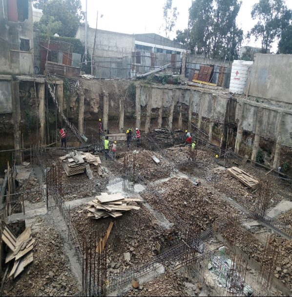 Construction work view