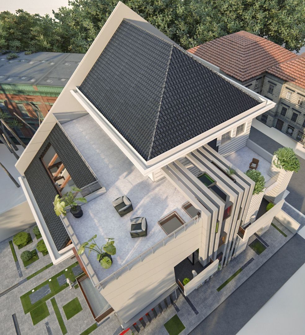 Luxurious residential building with swimming pool in Nifas Silk Lafto